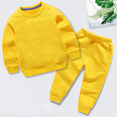 BLVB Toddler Baby Boys Girls Clothes Long Sleeve Crewneck Pullover Sweatpants Casual Tracksuits Fall Outfits